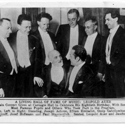A Living Hall of Fame of Music: Leopold Auer