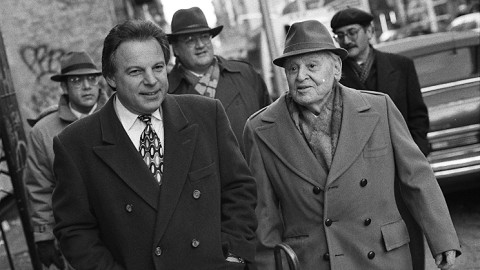 Cantor Moshe Ganchoff, Nathan Lam, Jack Mendelson and Neil Levin