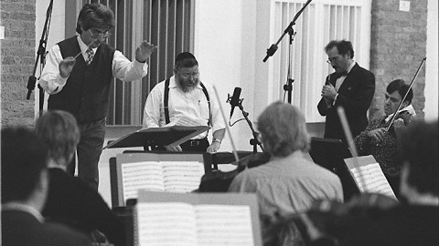 Conductor Marios Papadopoulos, Oxford Philomusica, Cantor Benzion Miller and Neil Levin