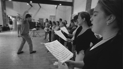 Conductor Nicholas Wilks and the Finchley Children's Music Group