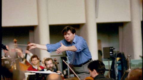 Gerard Schwarz and the Rundfunk-Sinfonieorchester.