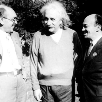 Itzik Fefer, Albert Einstein and Solomon Mikhoels