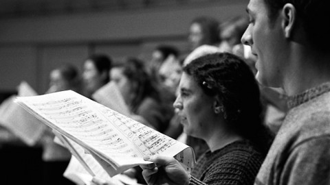 Members of the University of Michigan Opera Chorus