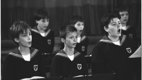 Members of the Vienna Boys Choir