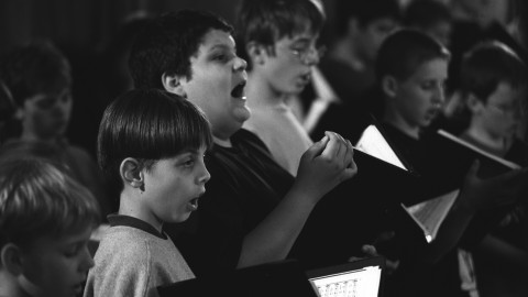 Members of the Vienna Boys Choir